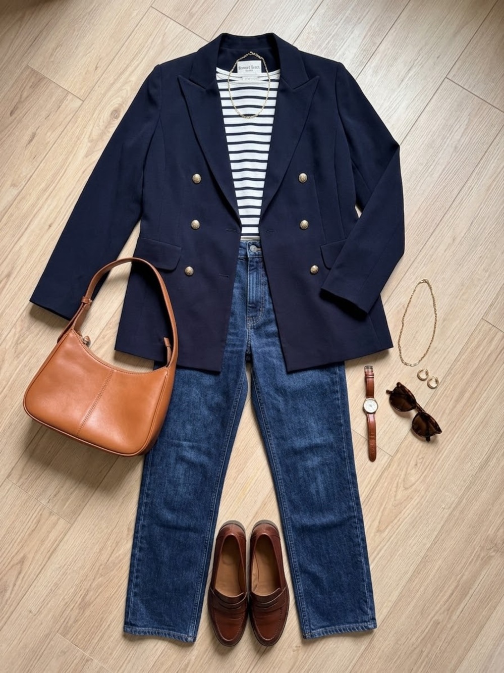 Vintage Navy Blazer